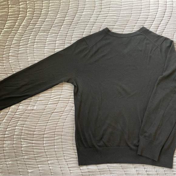 Men's chocolate brown Banana Republic merino wool sweater - Picture 2 of 3